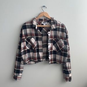 Cropped Flannel Shacket